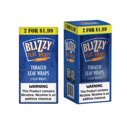 Blizzy Flat Wraps 2pk Natural