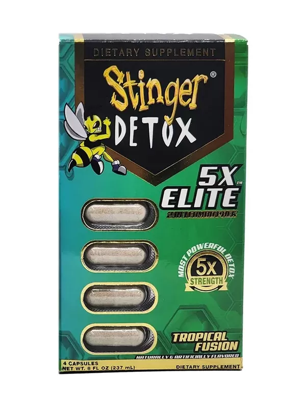 Tropical Fusion Stinger Detox Instant Elite 5X Capsules 4ct