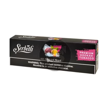 Serbetli Premium Hookah Tobacco 10 packs of 50g Ice Passion Fruit - Vape Store