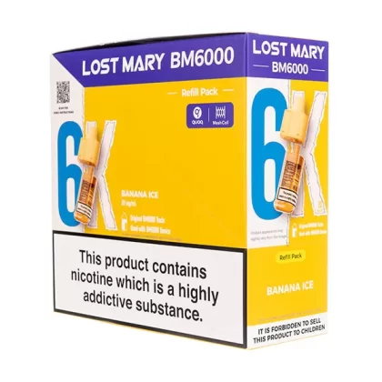 Lost Mary BM6000 Prefilled Pod + Refill [Box of 5] - Pineapple Ice
