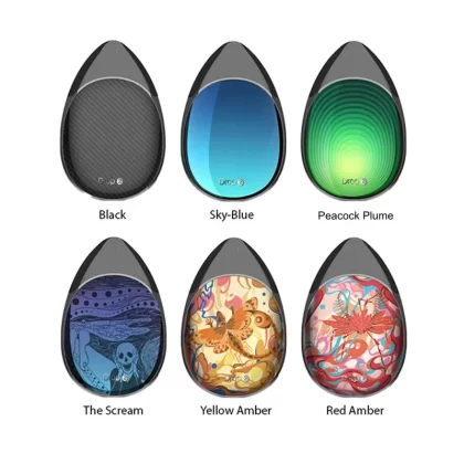 Suorin Drop 2 14W Pod Starter Kit - Color#Black>Peacock Plume>Red Amber>Sky Blue>The Scream>Yellow Amber