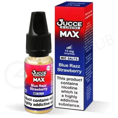 Blue Razz Strawberry Nic Salt E-Liquid by Jucce Max