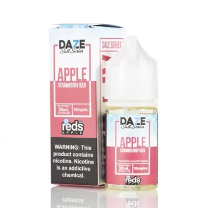 ICED STRAWBERRY – RED’S APPLE E-JUICE – 7 DAZE SALT – 30ML ( 30MG – 50MG ) - Vape Product, Vape Product