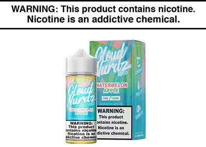 WATERMELON APPLE ICED BY CLOUD NURDZ TFN 100ML - Vapejuice