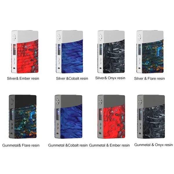 Geekvape Nova 200W TC Box Mod by dual 18650 Batteries - Silver&Cobalt Resin
