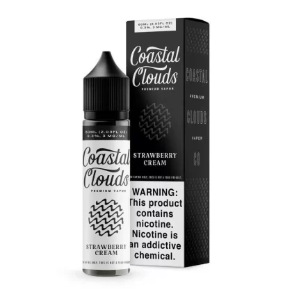 Coastal Clouds - Strawberry Cream - 60ML E-Liquid - 6MG