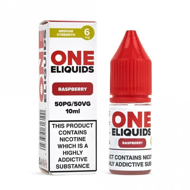 One E Liquids Raspberry E Liquid – 50/50 Series (10ml)