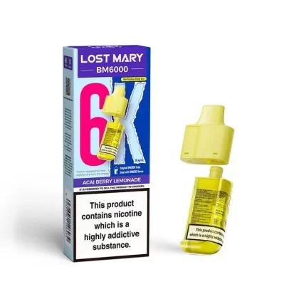 Lost Mary BM6000 Acai Berry Lemonade Prefilled Vape Pods