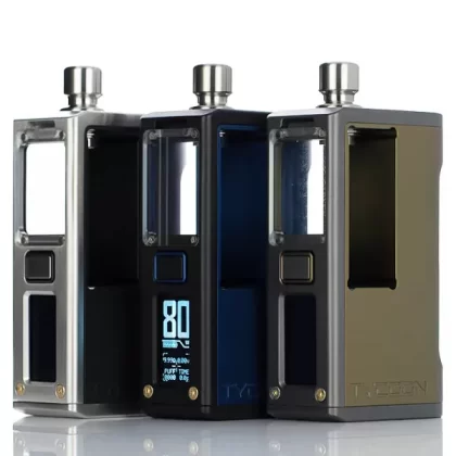 BD Vape x Hirano Designs B4e Tycoon 21700 80W Boro Box Mod - All Black Edition
