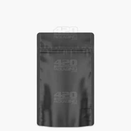 Tamper Evident | Matte Black Mylar Bags (No Tear Notch) | 4in x 6.5in – 7g – 1000 Count