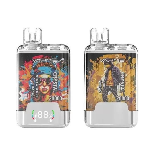 Vapme 20K Crystal 20000 Puffs | 2% strength, 20mL, dual option, bulk disposable vape - Aiviouvapes