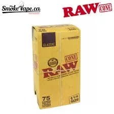 Raw Classic 1 1/4 Cone 75 count