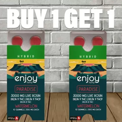 B1G1 Enjoy Hemp Live Rosin D9 | THCP | D8 Blister Pack 3000mg - Vape Store