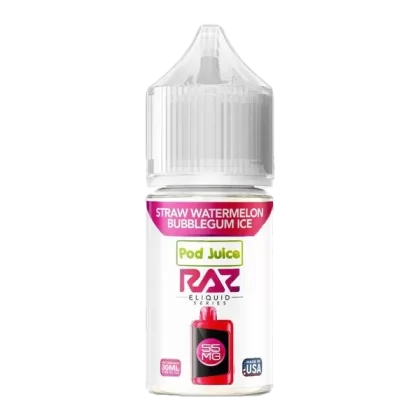 Straw Watermelon Bubblegum Ice RAZ X Pod Juice - VAP; Vape Product, Vape Product; Single