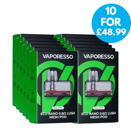 Box Of 10 – Eco Nano Replacement Pods 2ml - Vape Co