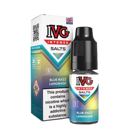 Blue Razz Lemonade Nic Salts E-Liquid Intense Salts Series by IVG (10ml) - Vapekit Co