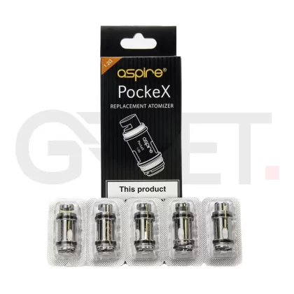 Aspire Pockex Coils (Pack of 5) - Ohm#0.6 Ohm>1.2 Ohm