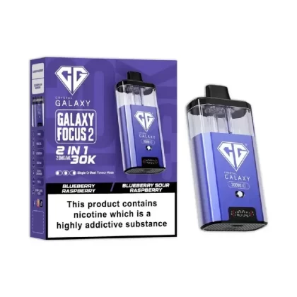 Crystal Galaxy 30K Focus 2 Prefilled Pod Kit Blueberry Raspberry/Blueberry Sour Raspberry - Ecigpremium