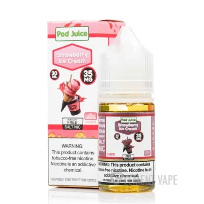 Strawberry Ice Cream – Pod Juice – 30mL - Ecigpremium