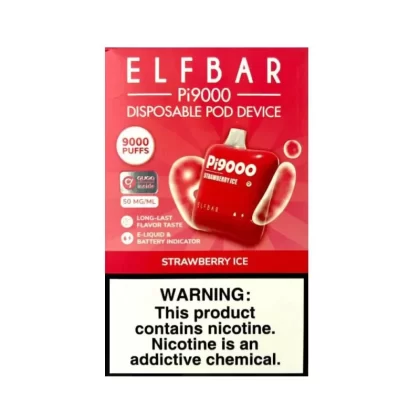 ELF BAR Pi9000 – Strawberry Ice (9000 Puffs) - Vapexotic In (A36F63)
