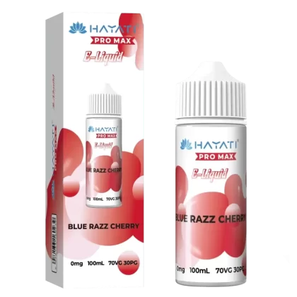 Hayati Pro Max E-liquid 100ml Vape Juice - Blue Razz Cherry, Banana Ice