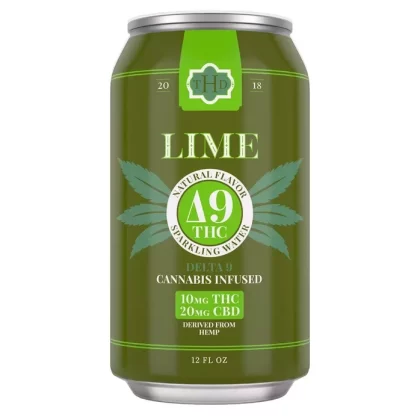 The Hemp Division Lime Sparkling Elixir – 10 MG Delta-9 THC
