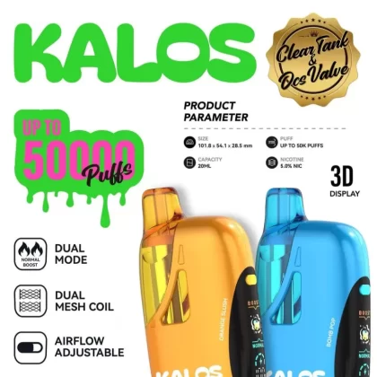 KALOS 50K Puff Disposable Device - 50,000 Puffs - Blue Razz Ice