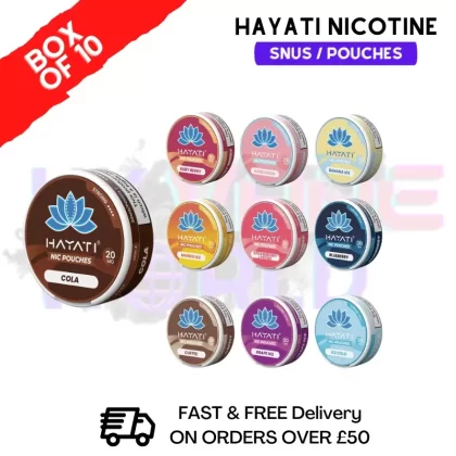 Hayati Nic Pouches Snus Nicotine Box Of 10