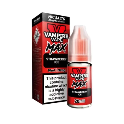 Strawberry Ice Nic Salt E-Liquid by Vampire Vape Max - Ukecigstore