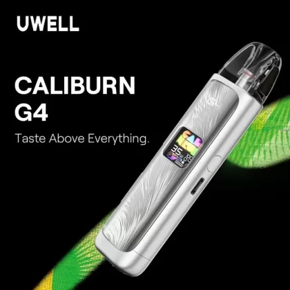Uwell Caliburn G4 Kit - Glacier Blue, GUNMETAL GREY