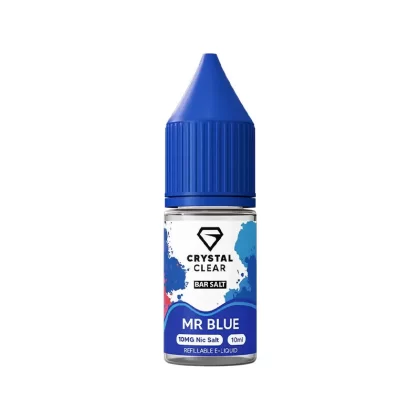 Crystal Clear Bar Salts Mr Blue Nic Salt Vape Juice