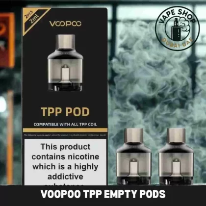 VOOPOO TPP Empty Pods 5.5ml Replacement Pods in Dubai - DM1 0.15Ω, DM2 0.2Ω
