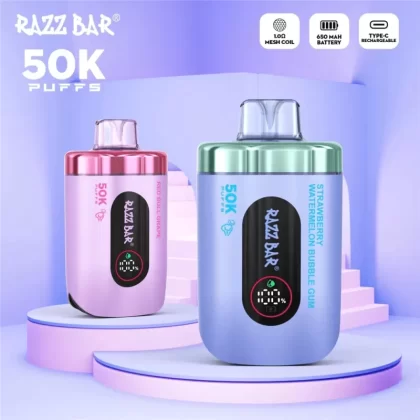 Razz Bar 50000 – 50K Puffs 650mAh 2% 5% Nicotine Disposable Vape - Flamevape