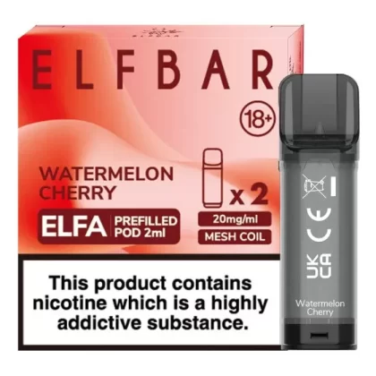 WATERMELON CHERRY ELF BAR ELFA PREFILLED POD - Eliquidsupply