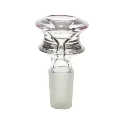 Pink Round Glass Bong Bowl – 14mm Male - Ejuicewarehouse