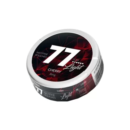 77 Slim Cherry Nicotine Pouches - Strength#8mg