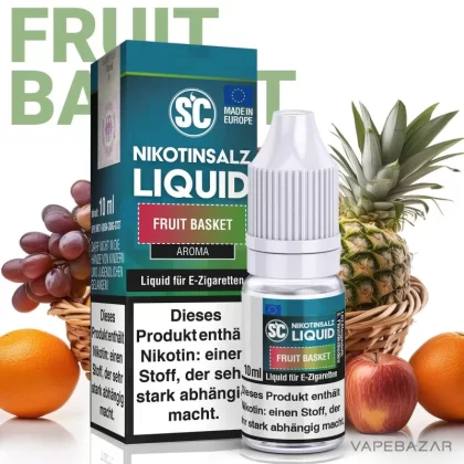 SC Salt Liquid – Fruit Mix - Propylenglycol, Pflanzliches Glycerin, Nikotinbenzoat, Aroma, Nikotinmalat; 10mg/ml, 20mg/ml