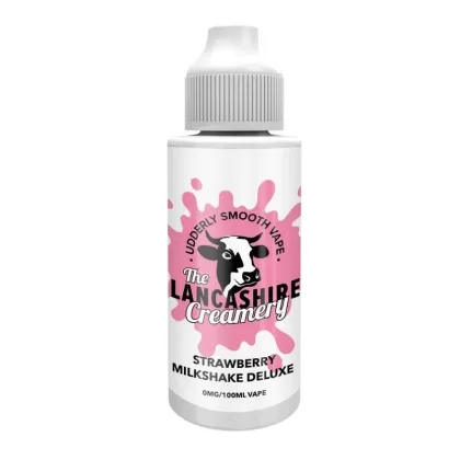 Strawberry Milkshake Deluxe Shortfill e-Liquid by The Lancashire Creamery