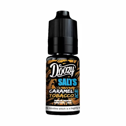Doozy Salts Caramel Tobacco Ice Nic Salt Vape Juice - 10 Pack - Strength 10mg