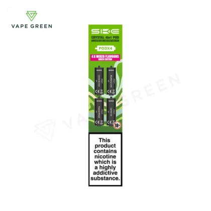 Green Edition Prefilled Pods by SKE Crystal 4 in 1