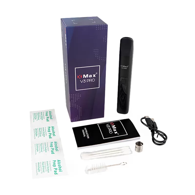 Lightly Used - XMAX V3 Pro Vaporizer - Lightly Used (Reboxed) / Silver Gradient - Image 3