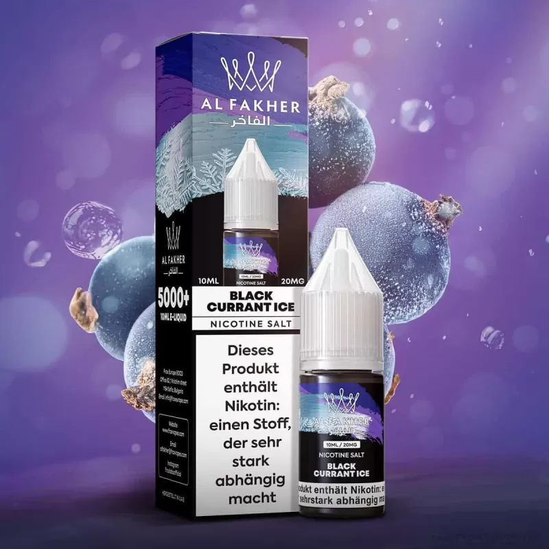 Al Fakher Liquid – Blackcurrant Ice - Vapebazar