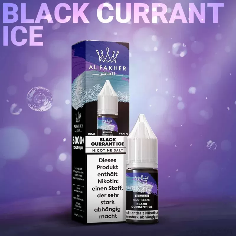 Al Fakher Liquid – Blackcurrant Ice - Vapebazar - Image 2