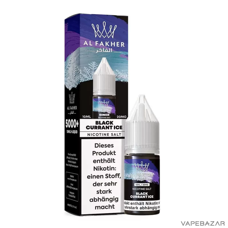 Al Fakher Liquid – Blackcurrant Ice - Vapebazar - Image 3