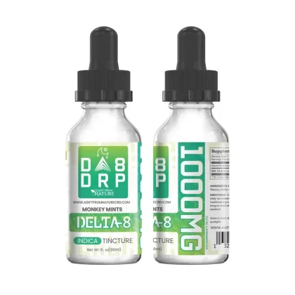 DELTA 8 TINCTURE – 30ML Monkey Mints – 1000MG – INDICA