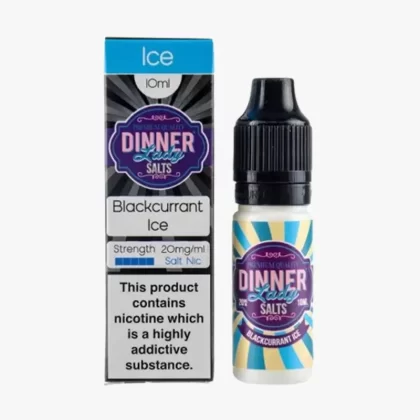Blackcurrant Ice Nic Salt E-Liquid by Dinner Lady - 10mg