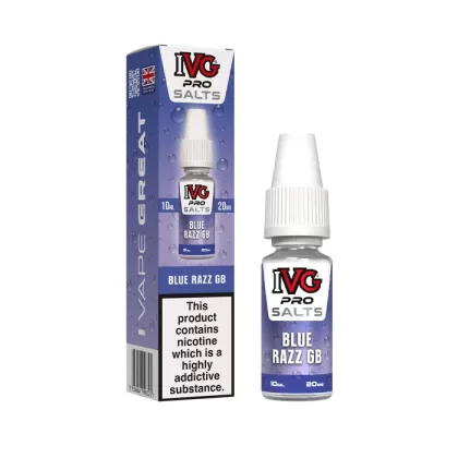 Blue Razz GB Nic Salt E-Liquid by IVG Pro - 20 mg - High Strength