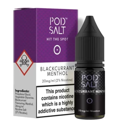 Pod Salt Blackcurrant Menthol Nic Salt E-Liquid