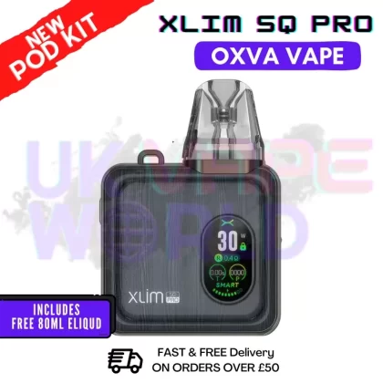 Gunmetal Wood Oxva Xlim SQ Pro Vape Kit | £19.99 + Free Liq