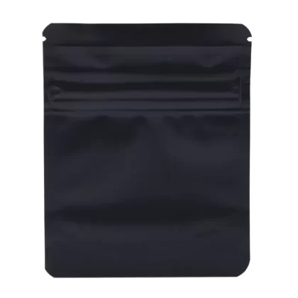 Bag King Child-Resistant Clear Front Wide Mouth Mylar Bag | 1/8th oz - Choose Color#Matte Black>Matte White>Chrome~Choose Price Tier#Single Unit (Less Than Pack Qty)>Pack of 50 (Bulk Discoun